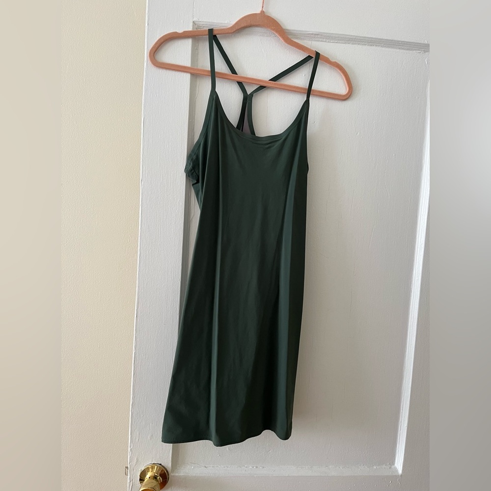 OV exercise dress, hunter green, size S.